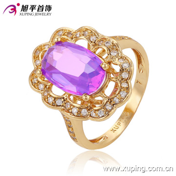 13553 Fashion jewelry elegant ring wholesale 18k gold finger ring for girls